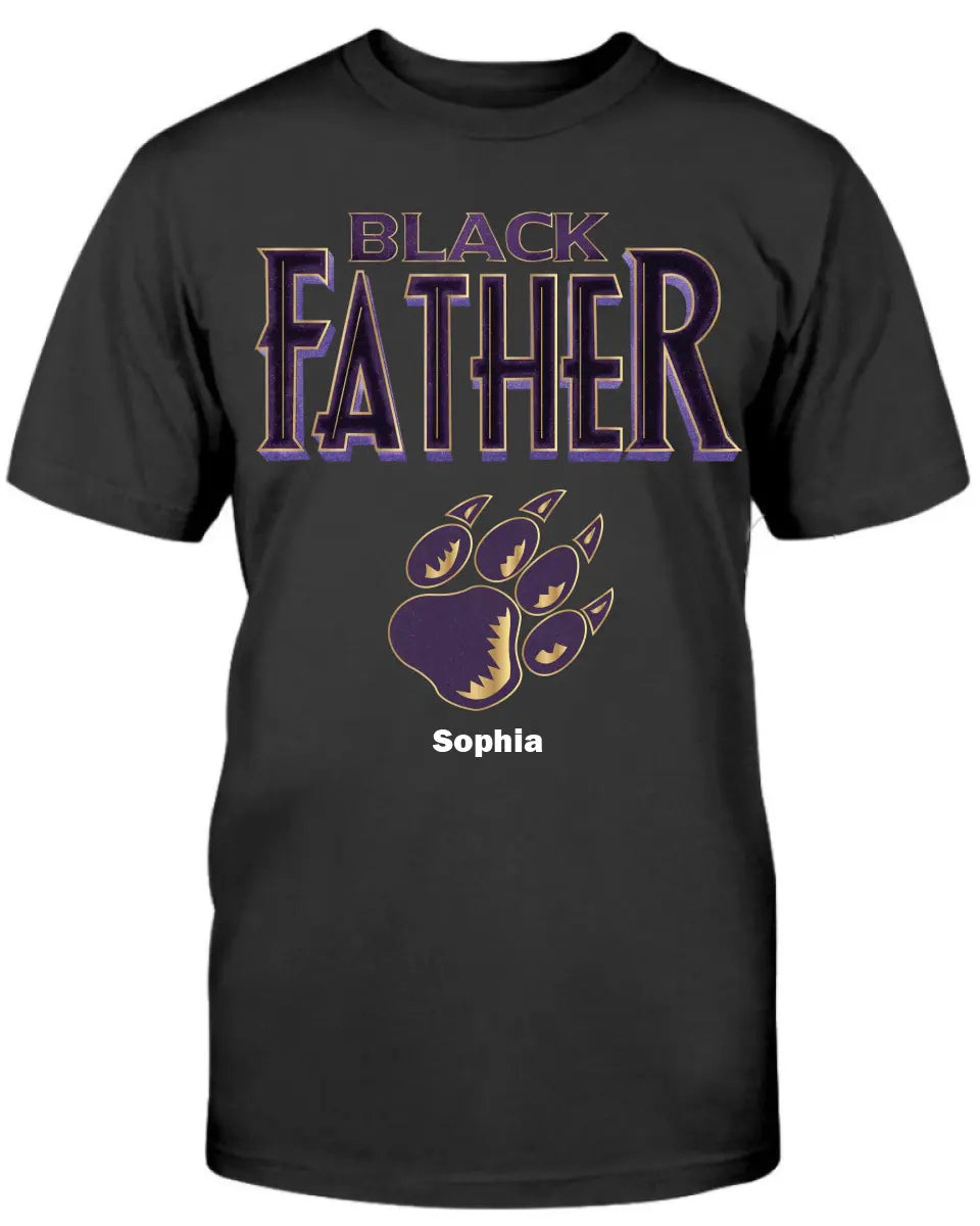 Panther Black Father Personalized Apparel Gift for Father