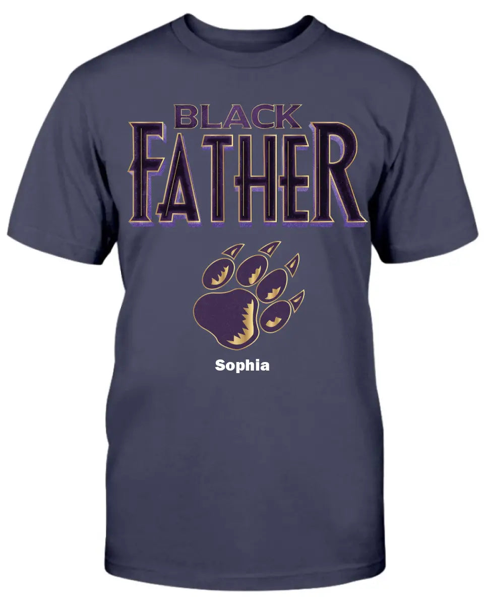 Panther Black Father Personalized Apparel Gift for Father