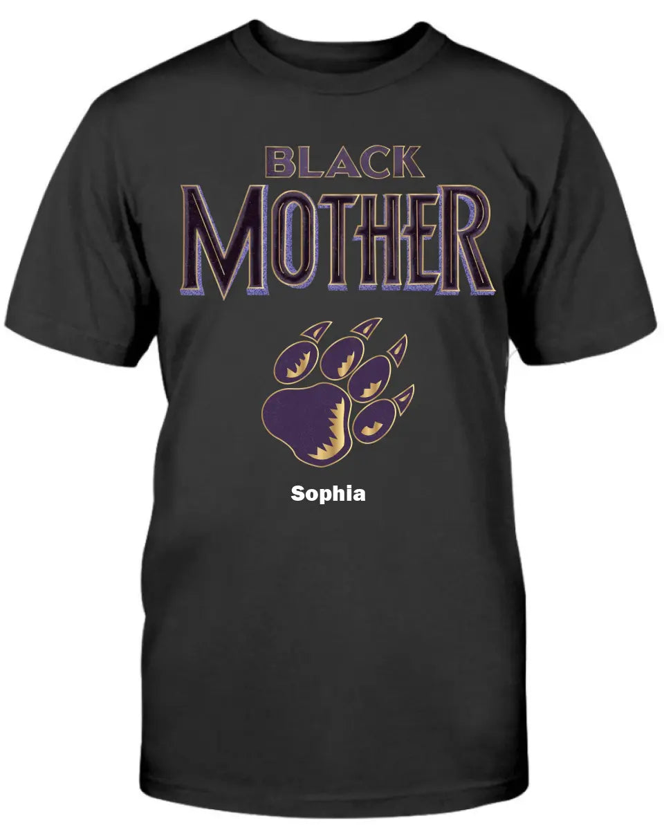 Black Mother Panther Personalized Apparel Gift For Mom