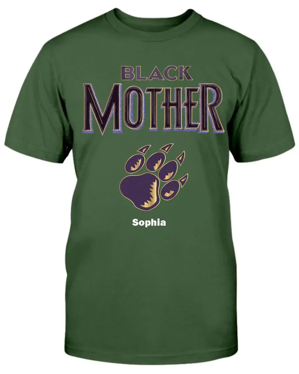 Black Mother Panther Personalized Apparel Gift For Mom